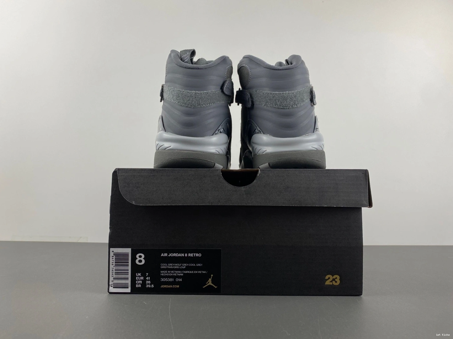 305381-014 Jordan - Retro 8 Men's Cool Grey 0324